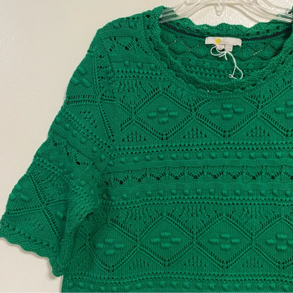 Boden Dress Women’s Size 12R Highland Green Claudia Textured Knit Dress - Picture 5 of 15